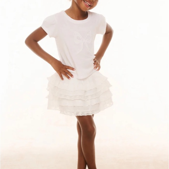 LoveShackFancy white ruffled skirt {girls} - Picture 1 of 4
